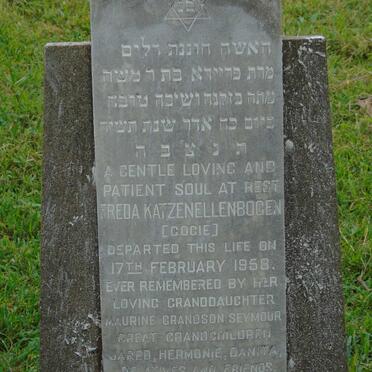 KATZENELLENBOGEN Freda -1958