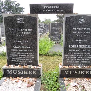 MUSIKER Louis Mendel -2002 & Olga Bryna -2003