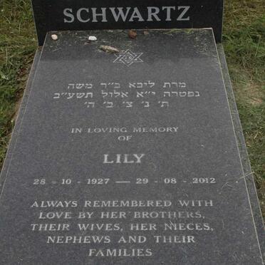 SCHWARTZ Lily 1927-2012