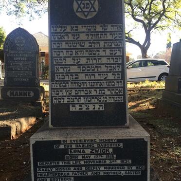 ZWICK Erna 1915-1931