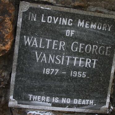 VANSITTERT Walter George 1877-1955