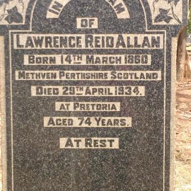 ALLAN Lawrence Reid 1860-1934