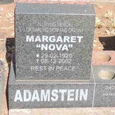ADAMSTEIN Margaret 1920-2002