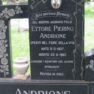 ANDRIONE Elivio Ugo 1902-1984 &amp; Elda 1908-1969 :: ANDRIONE Ettore Pierino 1937-1957 