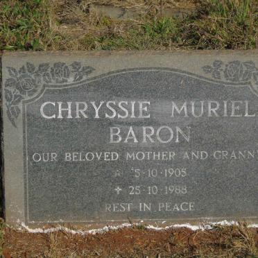 BARON Chryssie Muriel 1905-1988