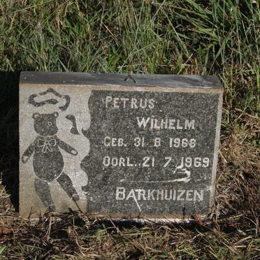 BARKHUIZEN Petrus Wilhelm 1968-1969