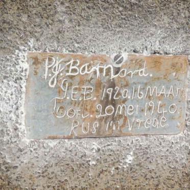 BARNARD P.J. 1920-1940