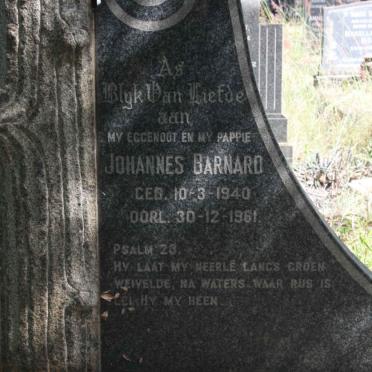 BARNARD Johannes 1940-1961