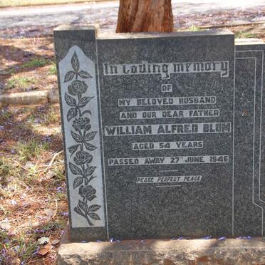 BLOM William Alfred -1946