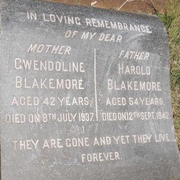 BLAKEMORE Harold -1942 & Gwendoline -1937