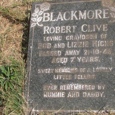 BLACKMORE Robert Clive -1949