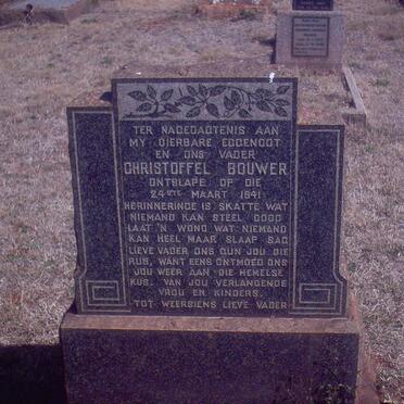 BOUWER Christoffel -1941