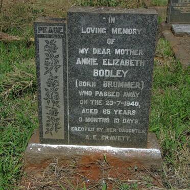 BODLEY Annie Elizabeth nee BRUMMER -1940