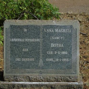 BOTHA Anna Magrita 1910-1955