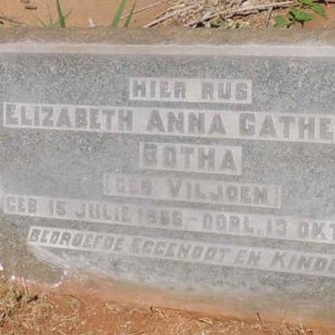 BOTHA Elizabeth Anna Catherina nee VILJOEN 1866-1941