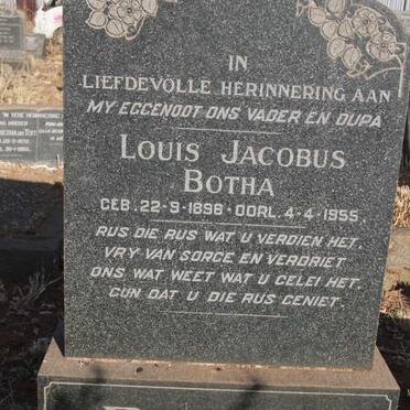BOTHA Louis Jacobus 1896-1955