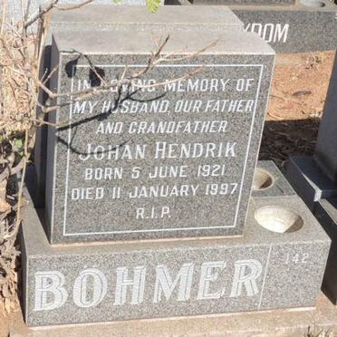 BOHMER Johan Hendrik 1921-1997