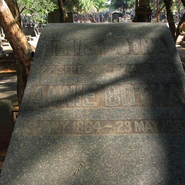 BOTHA Louis 1862-1919 & Annie 1864-1937