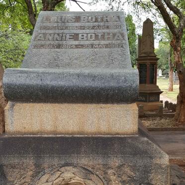 BOTHA Louis 1862-1919 & Annie 1864-1937