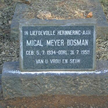 BOSMAN Migal Meyer 1934-1959