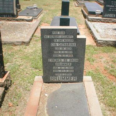 BRUMMER Cyrenes de Bruin 1895-1969 &amp; Eva Catharina DE BEER 1895-1958