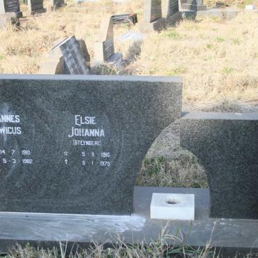 BRUIN Johannes Lodewicus, de 1910-1982 &amp; Elsie Johanna STEYNBERG 1916-1979