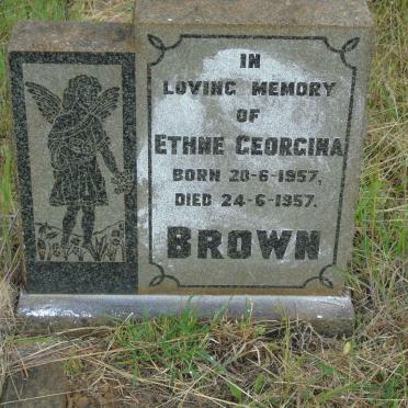 BROWN Ethne Georgina 1957-1957