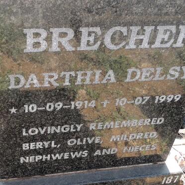 BRECHER Darthia Delsy 1914-1999