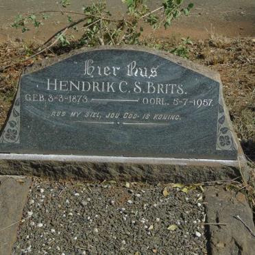 BRITS Hendrik C.S. 1873-1957