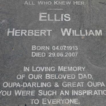 ELLIS Herbert William 1913-2007