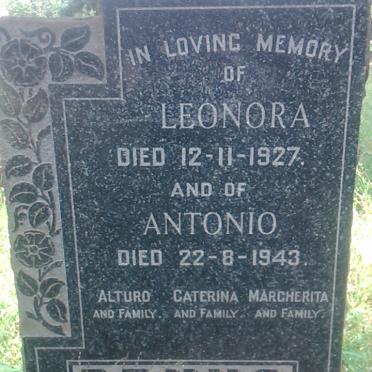 BRUNO Antonio -1943 &amp; Leonora -1927