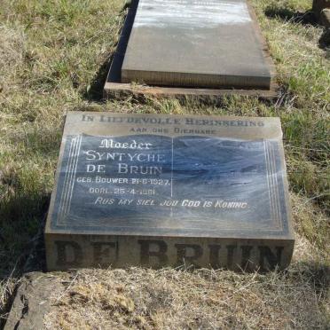 BRUIN Syntyche, de nee BOUWER 1927-1961