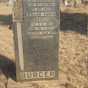BURGER Willem Aaron 1892-1943