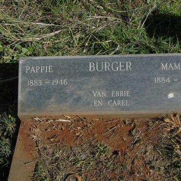 BURGER ? 1883-1946 & ? 1884-1966