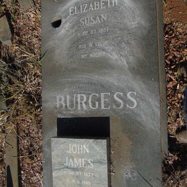 BURGESS Elizabeth Susan -1937 :: BURGESS Johan James 1937-1999
