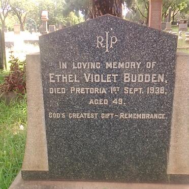 BUDDEN Ethel Violet -1938