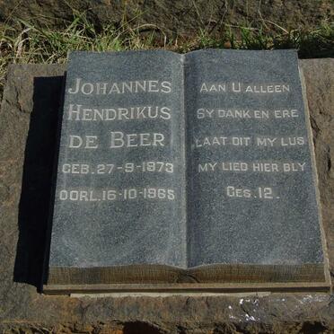 BEER Johannes Hendrikus, de 1873-1965