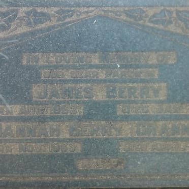BERRY James 1863-1936 &amp; Hannah 1865-1947