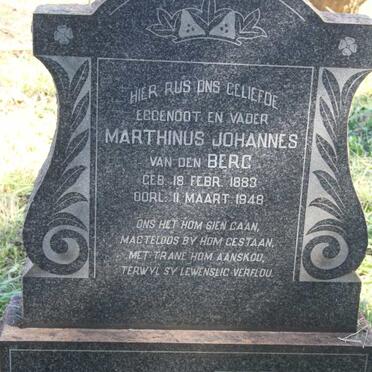 BERG Marthinus Johannes, van den 1883-1948