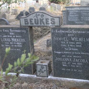 BEUKES Samuel Wilhelm 1882-1959 & Johanna Jacoba 1890-1977 :: BEUKES Louis Niekerk 1924-1955_1