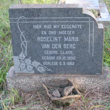 BERG Roselint Maria, van den nee CLARK 1896-1962