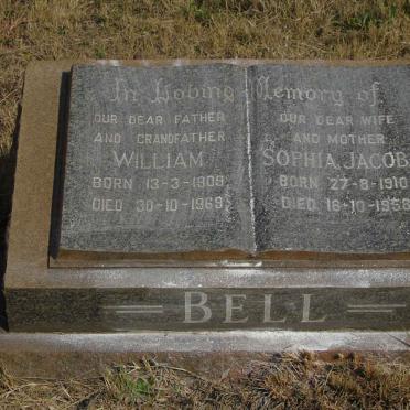 BELL William 1909-1969 &amp; Sophia Jacoba 1910-1958