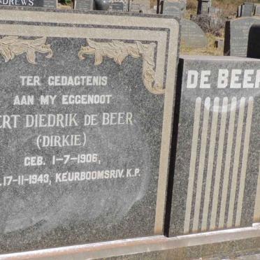 BEER Gert Diedrik, de 1906-1943