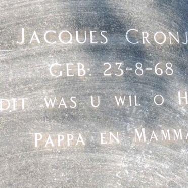 CRONJE Jacques 1968-