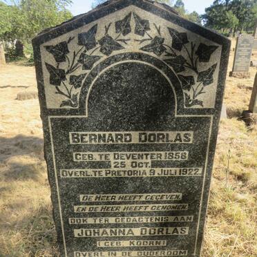 DORLAS Bernard 1858-1922 & Johanna KOORN ?-1932