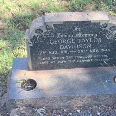 DAVIDSON George Taylor 1881-1948