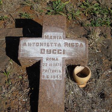 DUCCI Maria Antonietta Ricca 1879-1949