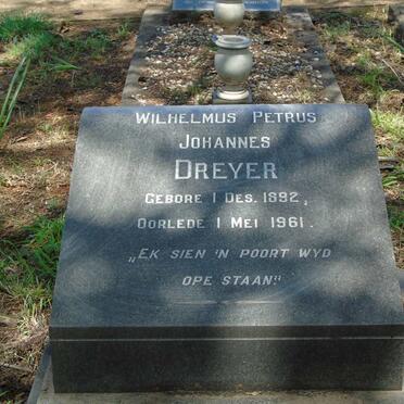 DREYER Wilhelmus Petrus Johannes 1892-1961