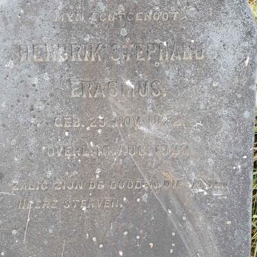 ERASMUS Hendrik Stephanus 1872-1922