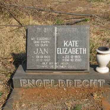 ENGELBRECHT Jan 1928-1992 &amp; Kate Elizabeth 1931-2013